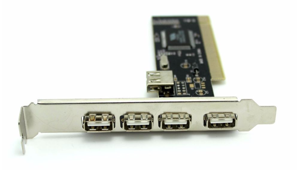 POWERTECH Κάρτα Επέκτασης PCI to USB 2.0, 4+1 ports, Chipset VIA6212