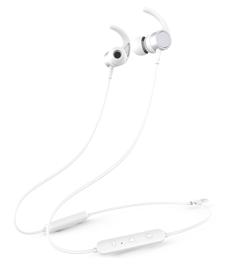 YISON Earphones E17-WH, Bluetooth 5.0, multipoint, με μαγνήτη, λευκά