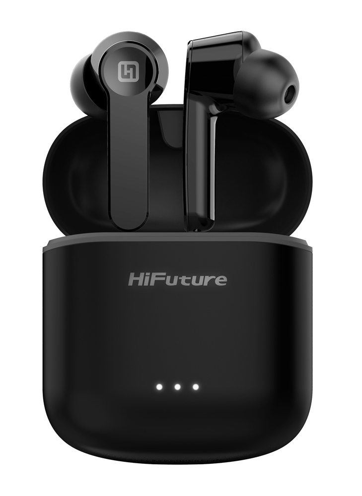 HIFUTURE earphones FlyBuds, true wireless, με θήκη φόρτισης, μαύρα