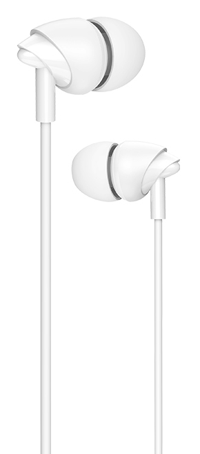 USAMS earphones με μικρόφωνο EP-39, 10mm, 3.5mm, 1.2m, λευκά