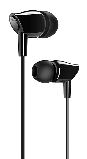 USAMS earphones με μικρόφωνο EP-37, 10mm, 3.5mm, 1.2m, μαύρα