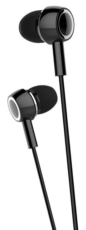 USAMS earphones με μικρόφωνο EP-12, 10mm, 3.5mm, 1.2m, μαύρα