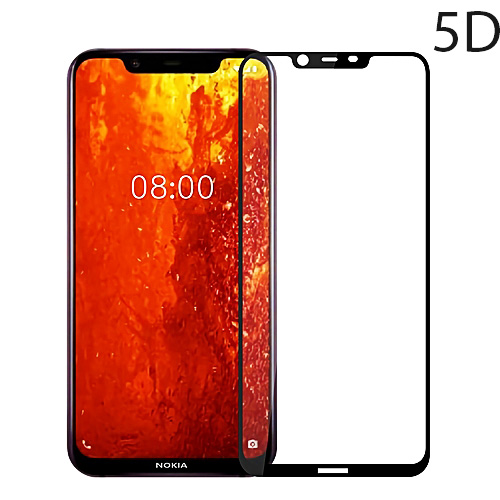 POWERTECH Tempered Glass 5D Full Glue για Nokia 8.1 (Y7), Black