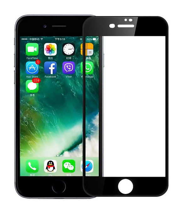 POWERTECH Tempered Glass 5D Full Glue για iPhone 8 Plus, Black