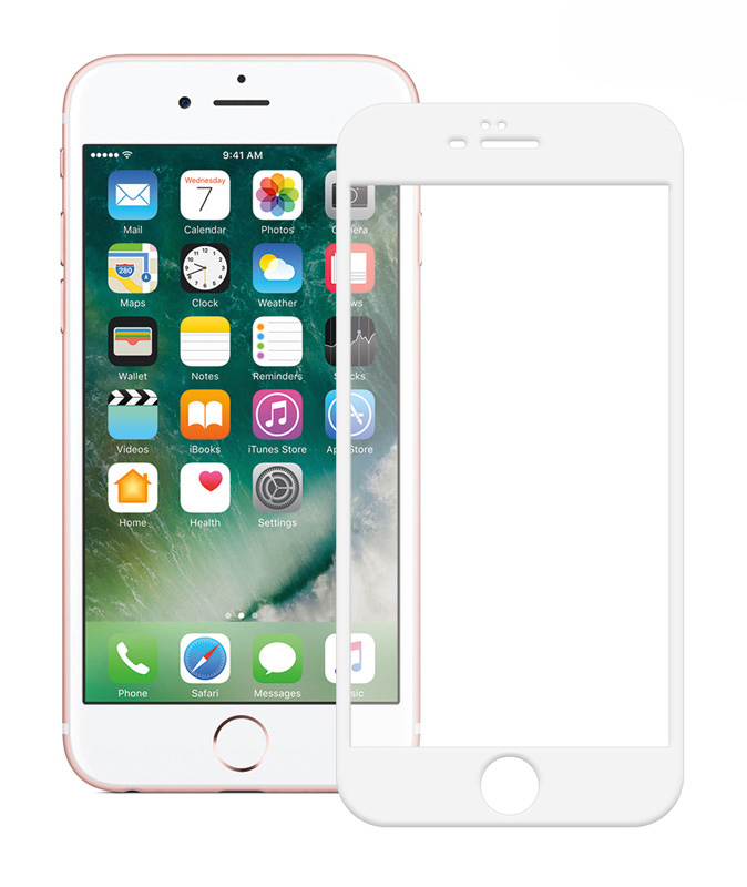 POWERTECH Tempered Glass 5D Full Glue για iPhone 6 Plus, White