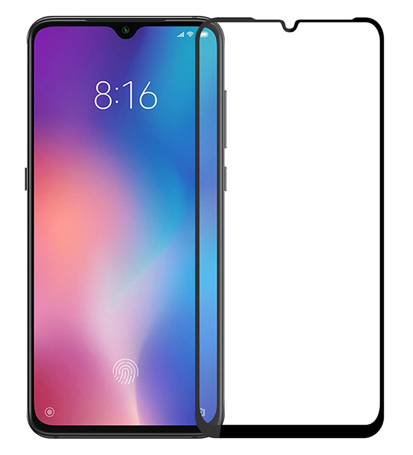 POWERTECH Tempered Glass 5D Full Glue για Xiaomi Mi 9, μαύρο