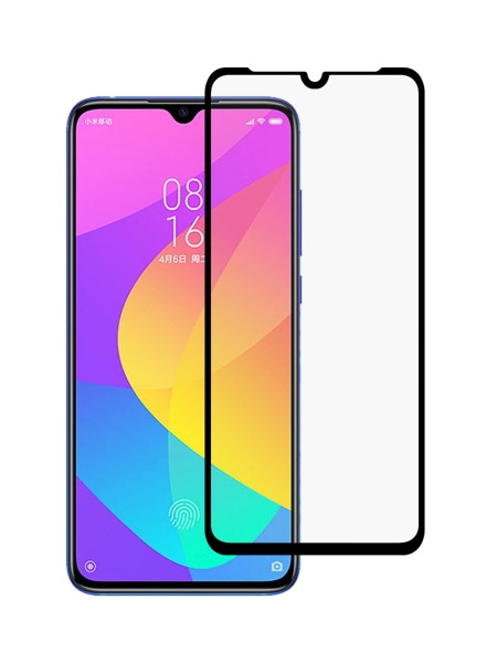 POWERTECH Tempered Glass 5D Full Glue, Xiaomi Mi CC9 Qualcomm, μαύρο