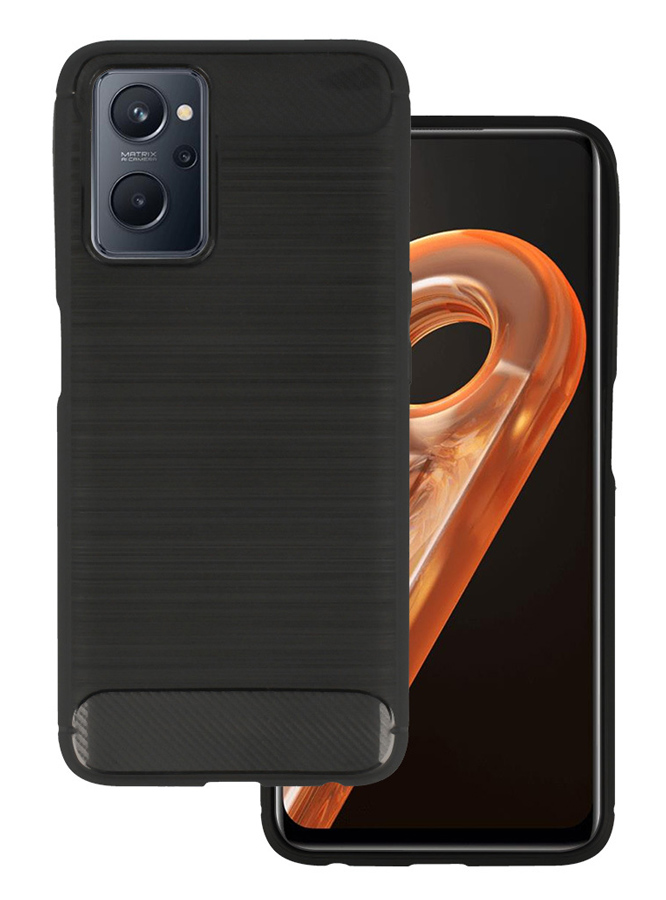 POWERTECH θήκη Carbon MOB-1740 για Realme 9i, μαύρη