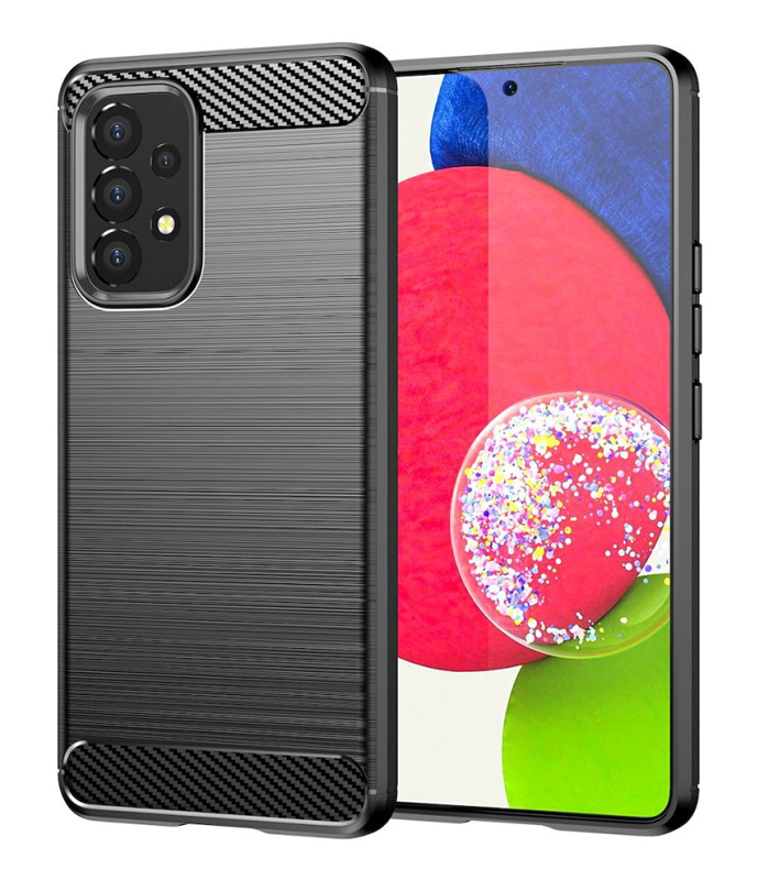 POWERTECH θήκη Carbon MOB-1763 για Samsung A53 5G, μαύρη