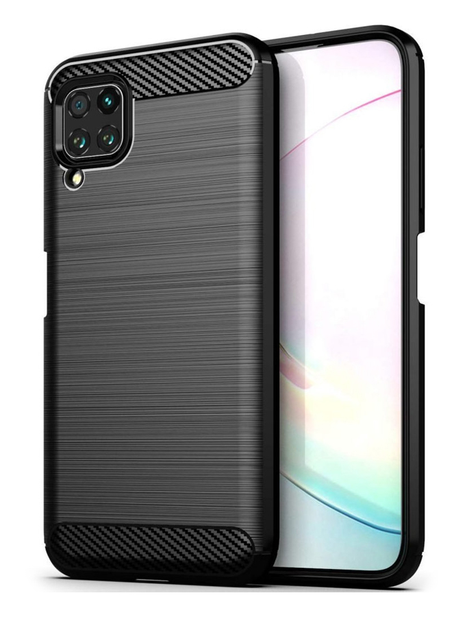 POWERTECH Θήκη Carbon MOB-1496 για Huawei P40 Lite, μαύρη