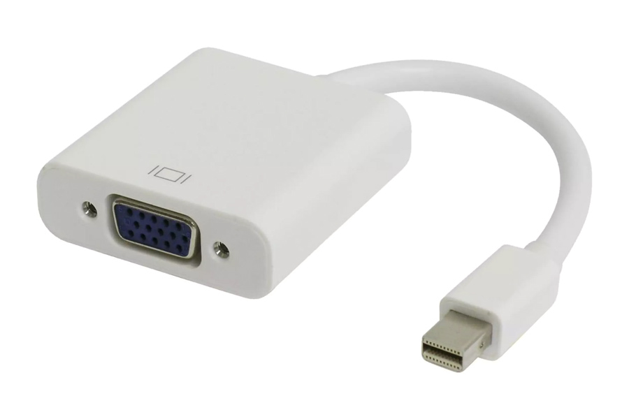 POWERTECH αντάπτορας Mini DisplayPort σε VGA CAB-DP067, 0.20m, λευκός