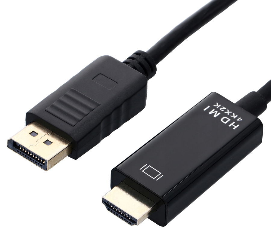 POWERTECH καλώδιο DisplayPort σε HDMI PTH-075, 4K/30Hz, 1m, μαύρο