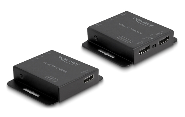 DELOCK HDMI video extender 65832, Cat.6 έως 70m, Power Over Cable, 4K