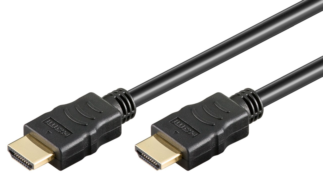 GOOBAY καλώδιο HDMI 2.0 με Ethernet 61149, 10.2Gbit/s, 4K, 0.5m, μαύρο