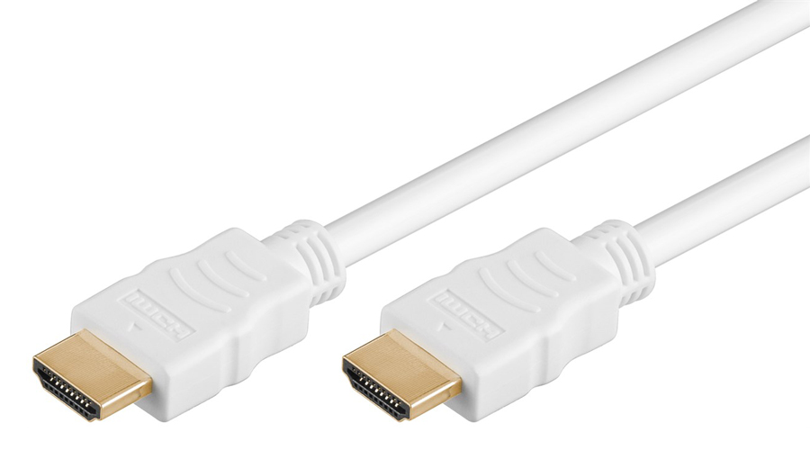 GOOBAY καλώδιο HDMI 2.0 με Ethernet 61021, 18Gbit/s, 4K, 3m, λευκό