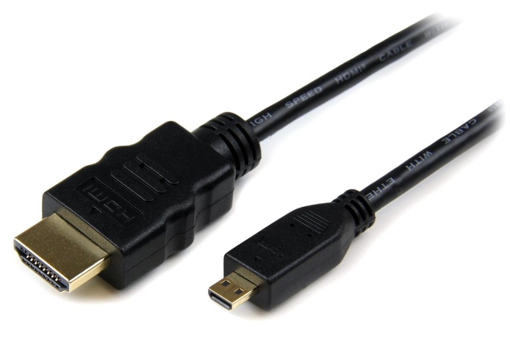 POWERTECH καλώδιο HDMI σε HDMI Micro CAB-H007, με Ethernet, 1.5m, μαύρο