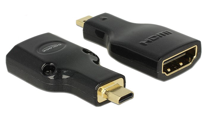 DELOCK HDMI αντάπτορας Micro-D σε HDMI-A θηλυκό 65664, High Speed (HEC)