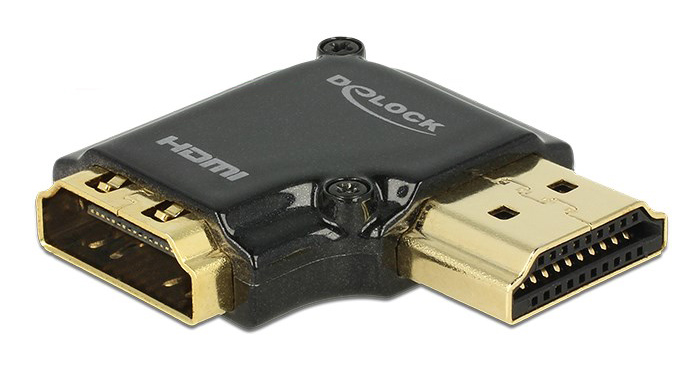 DELOCK αντάπτορας HDMI θηλυκό σε αρσενικό 65661, High Speed, 90°, right