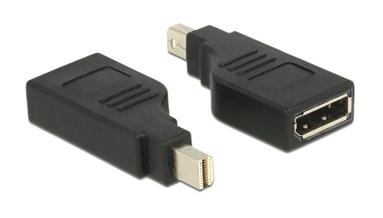 DELOCK αντάπτορας mini DisplayPort (M) σε DisplayPort (F) 65626, 4K, 90°