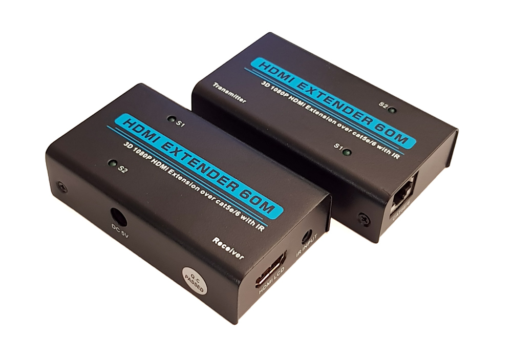 POWERTECH HDMI Video Extender CAB-H074 μέσω cat-5e/cat-6e, 1080p, 60m