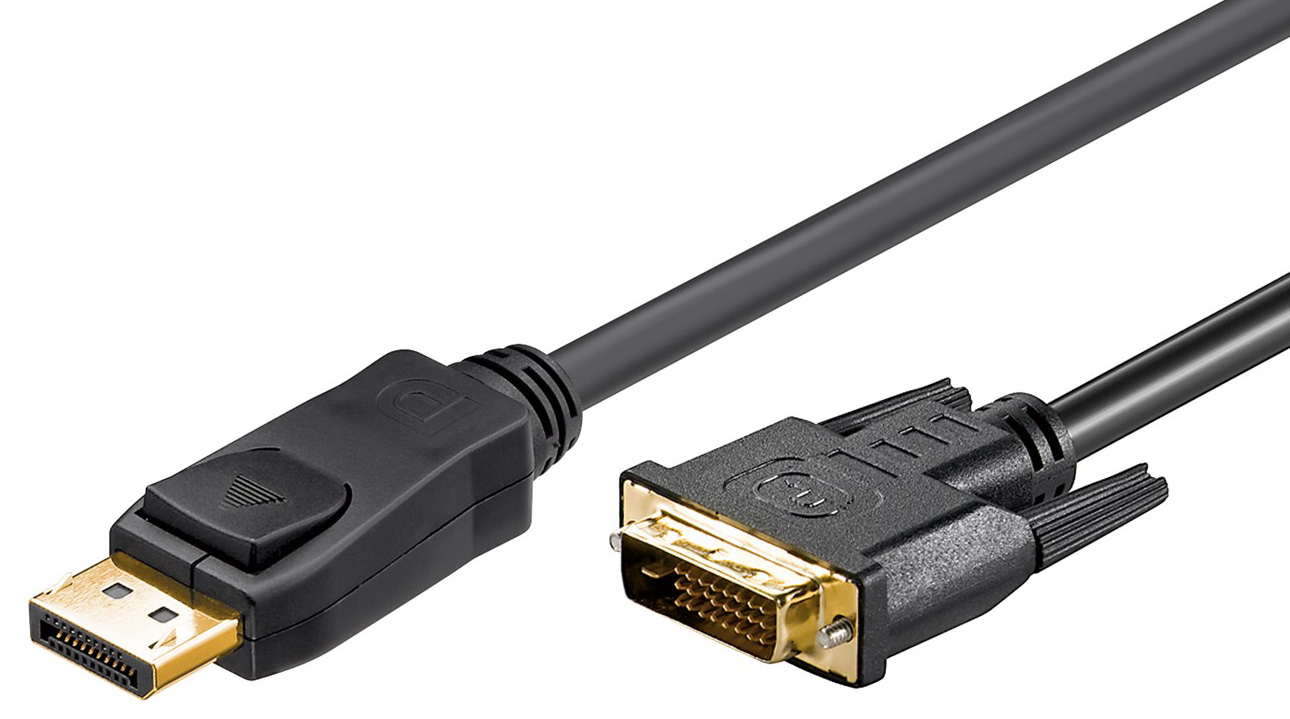 GOOBAY καλώδιο DisplayPort σε DVI-D Dual-Link 51961, 2m, μαύρο