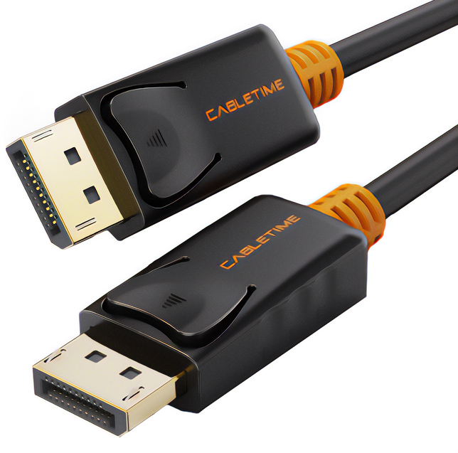 CABLETIME καλώδιο Displayport AV585, 1.2v, 4k/60hz, 1.8m, μαύρο