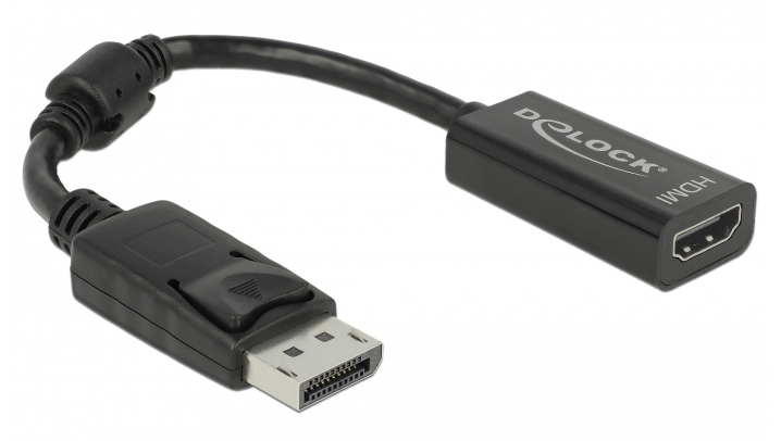 DELOCK αντάπτορας DisplayPort 1.1 σε HDMI 61849, passive, 1080p, μαύρος