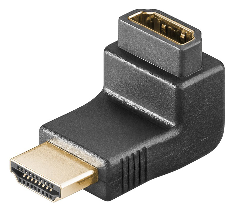 GOOBAY αντάπτορας HDMI θηλυκό σε αρσενικό 68782, 90°, 4K, μαύρος