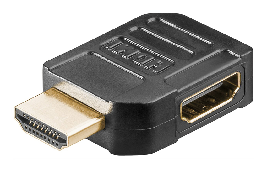 GOOBAY αντάπτορας HDMI θηλυκό σε αρσενικό 51724, 90°, 4K, μαύρος