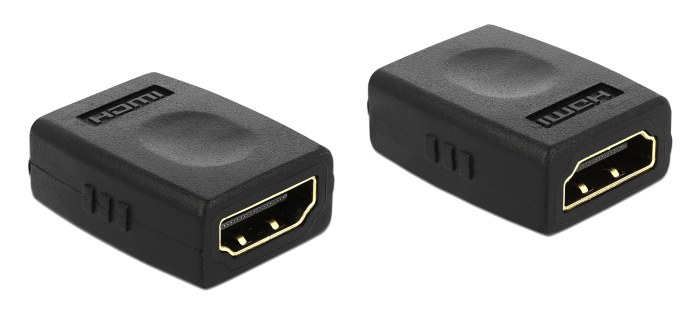 DELOCK αντάπτορας HDMI θηλυκό σε θηλυκό 65049, μαύρος