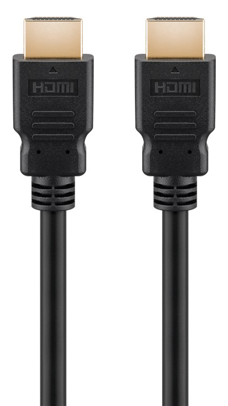 GOOBAY καλώδιο HDMI 2.1 certified 58267, ARC, 30AWG, 8K, 0.5m, μαύρο