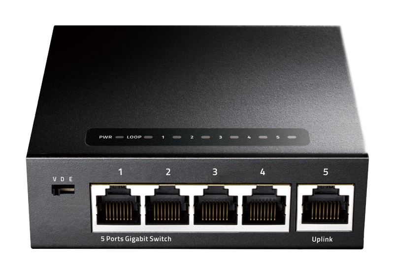 CUDY desktop switch GS105, 5-port Gigabit, 10/100/1000Mbps