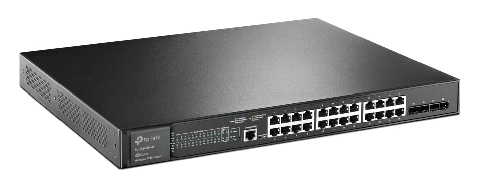 TP-LINK L2+ Managed Switch TL-SG3428XMP, 24x PoE+, 4x SFP+, Ver. 2.0