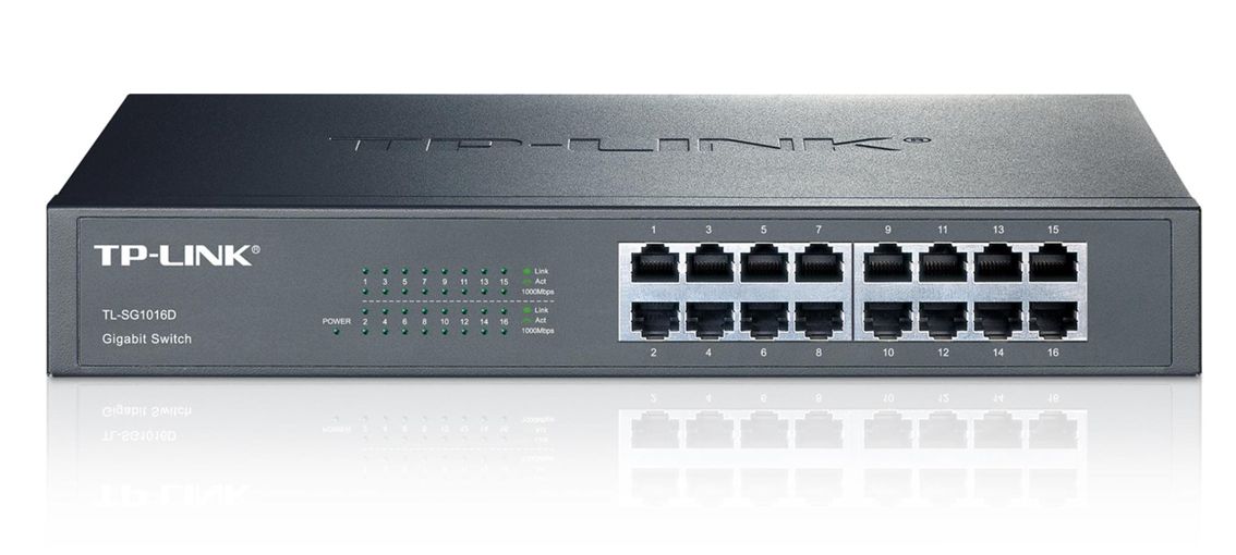 TP-LINK Desktop/Rackmount Switch TL-SG10016D 16 Θυρών, Ver. 8.0