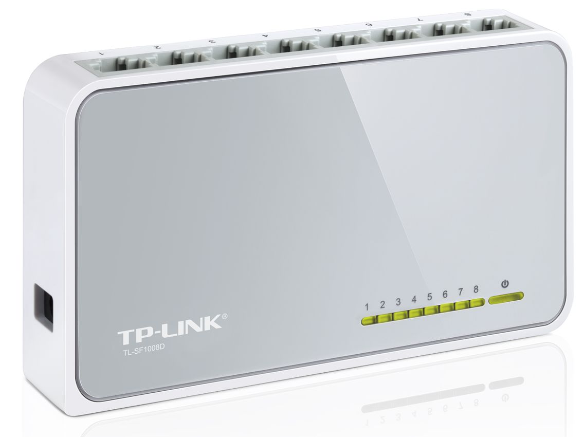 TP-LINK Desktop Switch TL-SF1008D, 8-port 10/100Mbps, Ver. 8.2