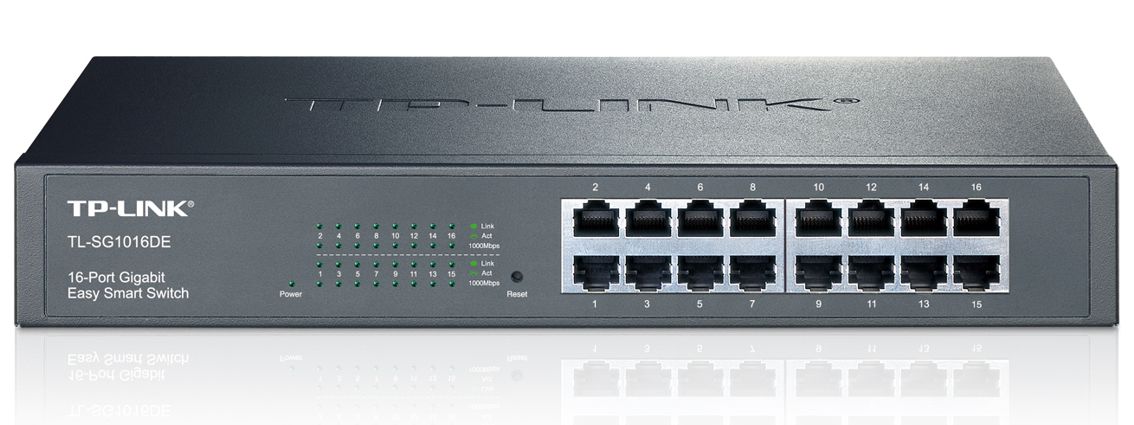 TP-LINK Easy Smart Switch TL-SG1016DE, 16-Port Gbit, Ver. 4.2