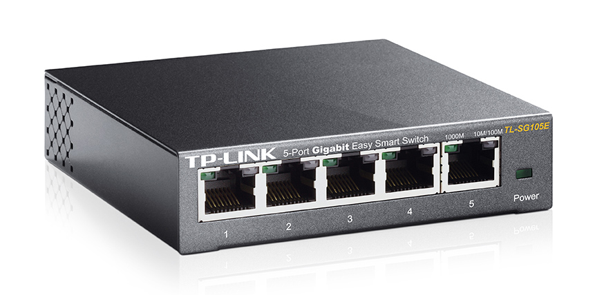 TP-LINK  Easy Smart Switch TL-SG105E,  5-Port Gigabit, Ver. 5.0