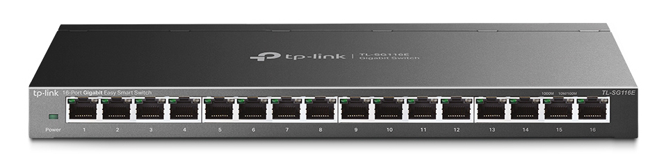 TP-LINK Easy Smart Switch TL-SG116E, 16-Port Gigabit, Ver. 1.2