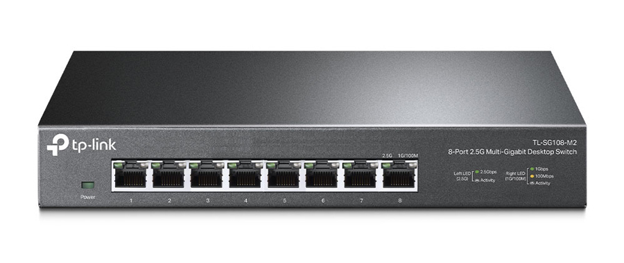 TP-LINK Multi-Gigabit Desktop Switch TL-SG108-M2, 8-Port 2.5G, Ver. 1.0