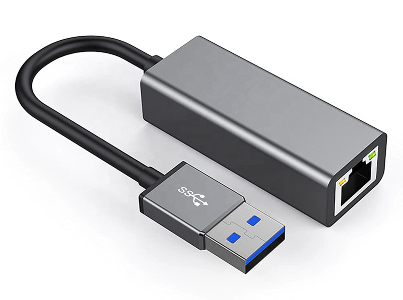 POWERTECH αντάπτορας USB σε RJ45 PTH-081, 10/100/1000Mbps, γκρι