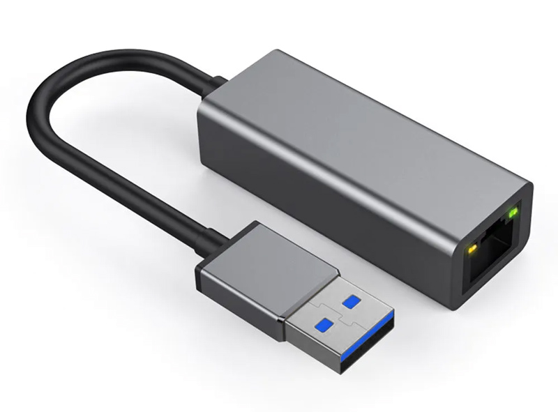 POWERTECH αντάπτορας USB σε RJ45 PTH-082, 10M/100M/1000M/2.5G, γκρι