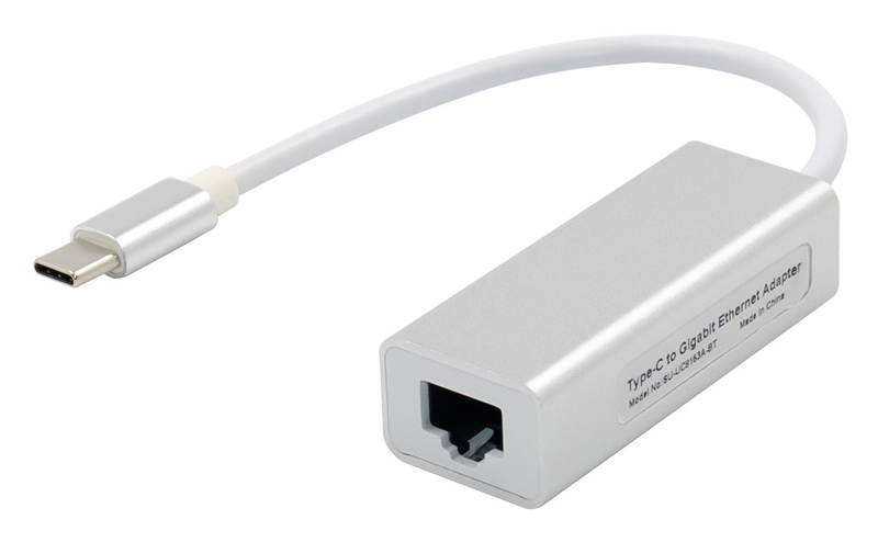 Αντάπτορας USB Type-C σε RJ45 ST735, 1000Mbps, RTL8153, ασημί