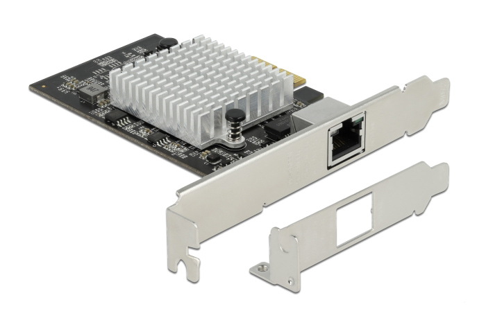 DELOCK κάρτα επέκτασης PCIe x2 σε RJ45 89528, 10 Gbps, low profile