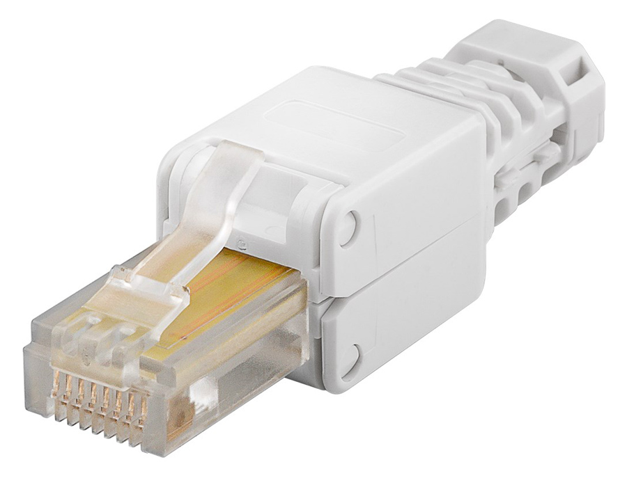 GOOBAY βύσμα RJ45 CAT 5e UTP 68859, tool-free, λευκό