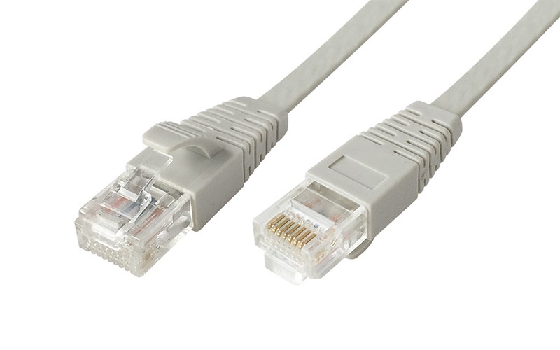 POWERTECH καλώδιο UTP Cat 5e CAB-N111, copper, 26AWG, 0.5mm, 5m, γκρι