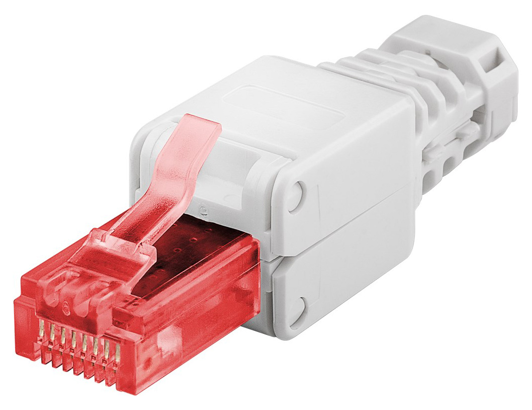 GOOBAY βύσμα RJ45 CAT 6 UTP 44738, tool-free, λευκό