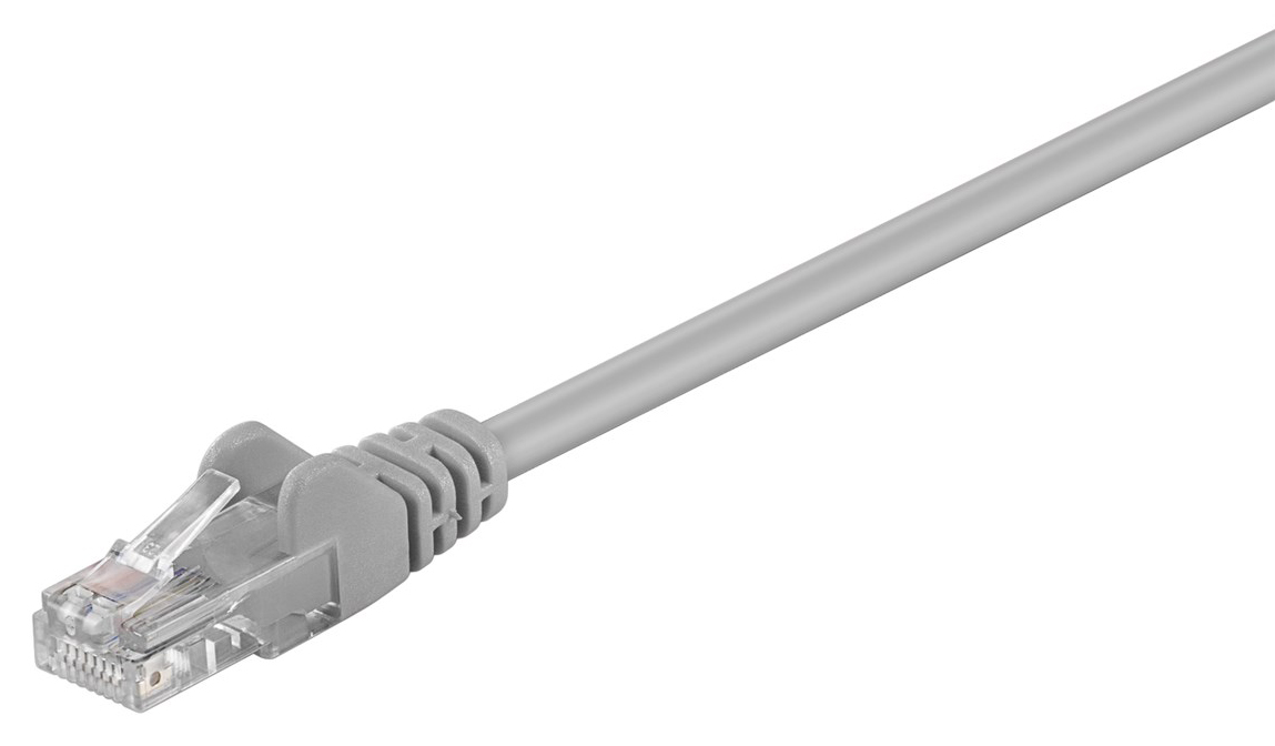 GΟOBAY καλώδιο UTP Cat 5e 68611, CCA, 27AWG, PVC, 0.25m, γκρι