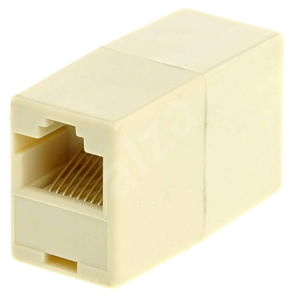 POWERTECH σύνδεσμος (μούφα) RJ45 UTP CAB-N182, 8p8c, λευκό, 5τμχ