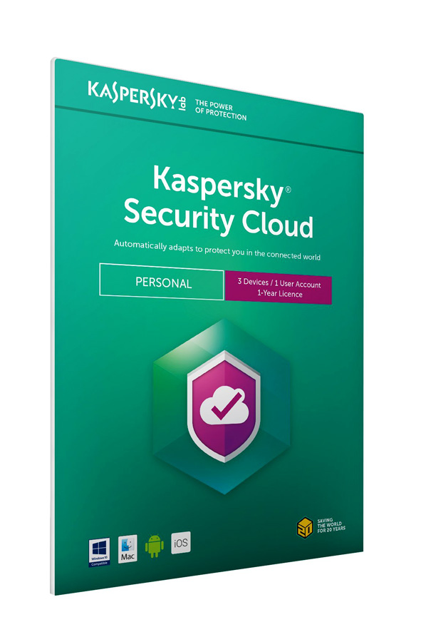 KASPERSKY Security Cloud, 3 συσκευές, 1 χρήστης, 1 έτος, English