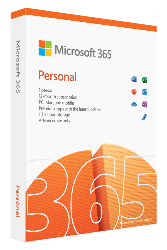 MICROSOFT Office 365 Personal QQ2-00989, English, medialess P6, 1 έτος